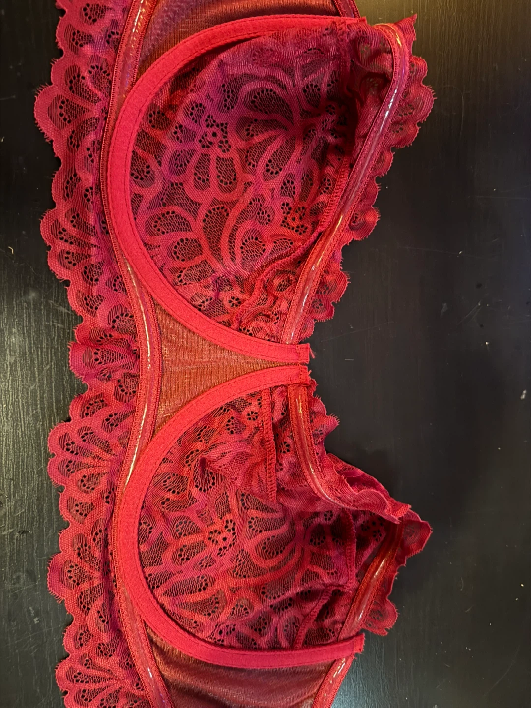 Red lace bra size 3XL - photo 3