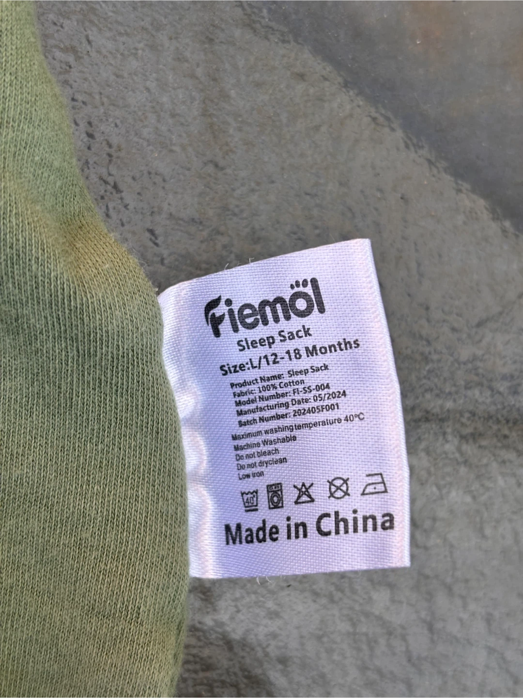 Fiemöl Sleep Sack size 12-18 months - photo 4