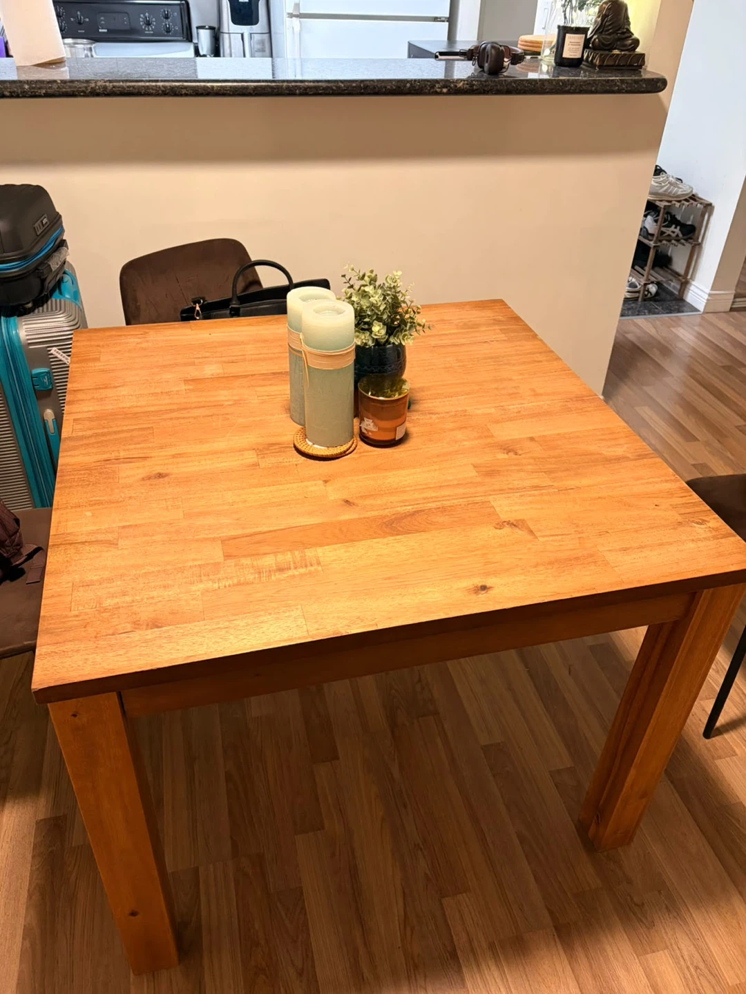 Solid Wood Square Dining Table - photo 2