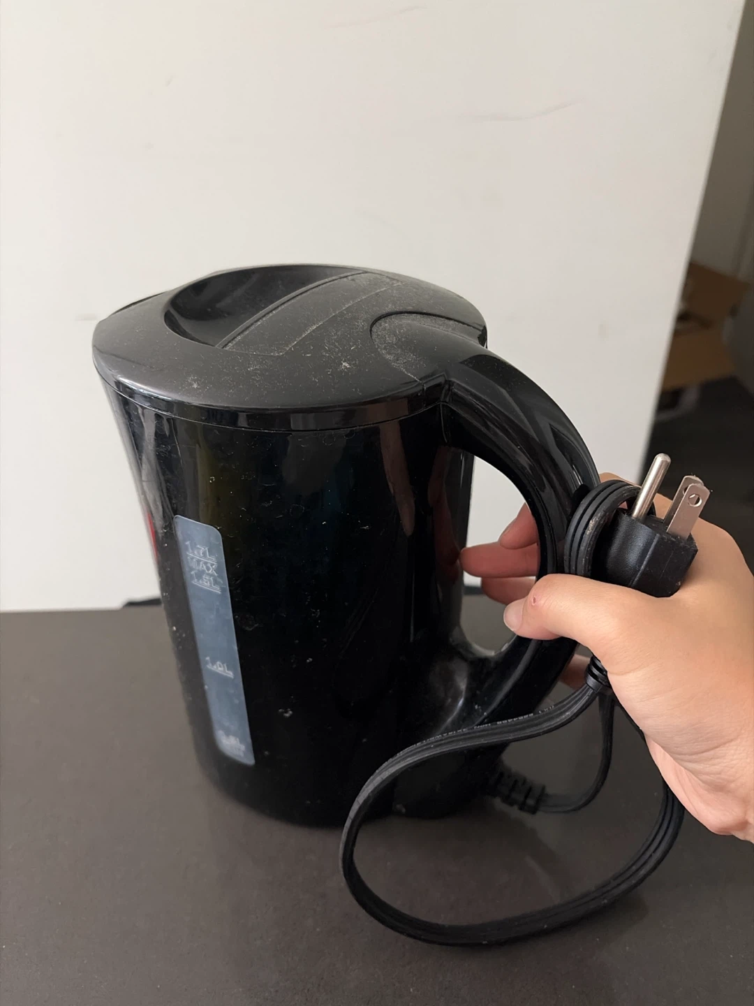 Black Electric Kettle 1.7L