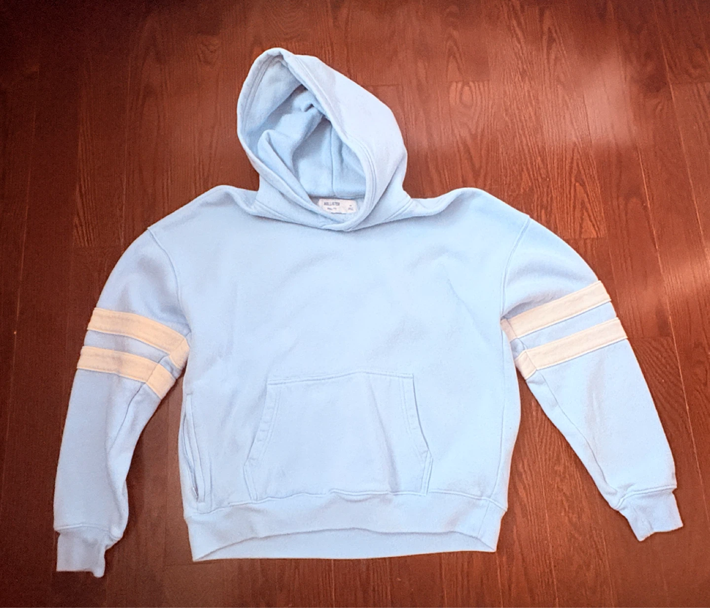 Hollister Boxy Fit Hoodie - Light Blue