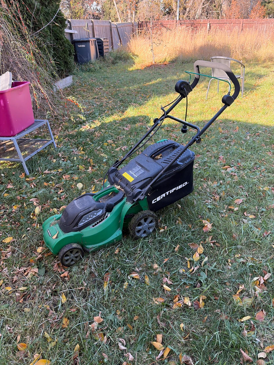 Certified Electric Lawn Mower