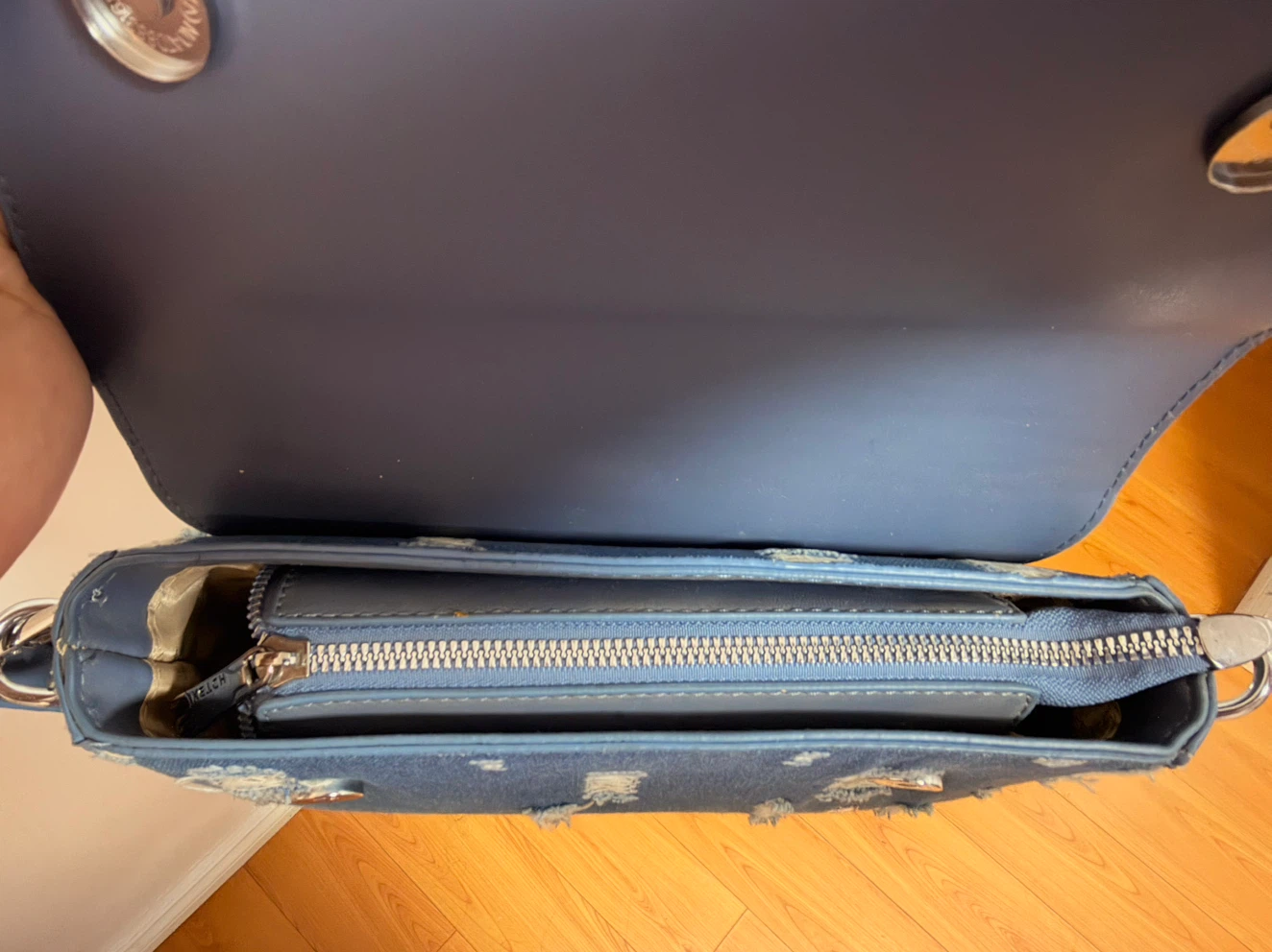 Denim Shoulder Bag - photo 3
