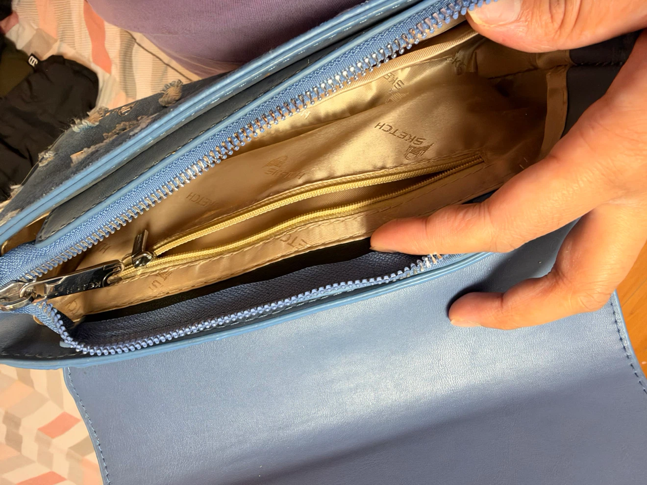 Denim Shoulder Bag - photo 4
