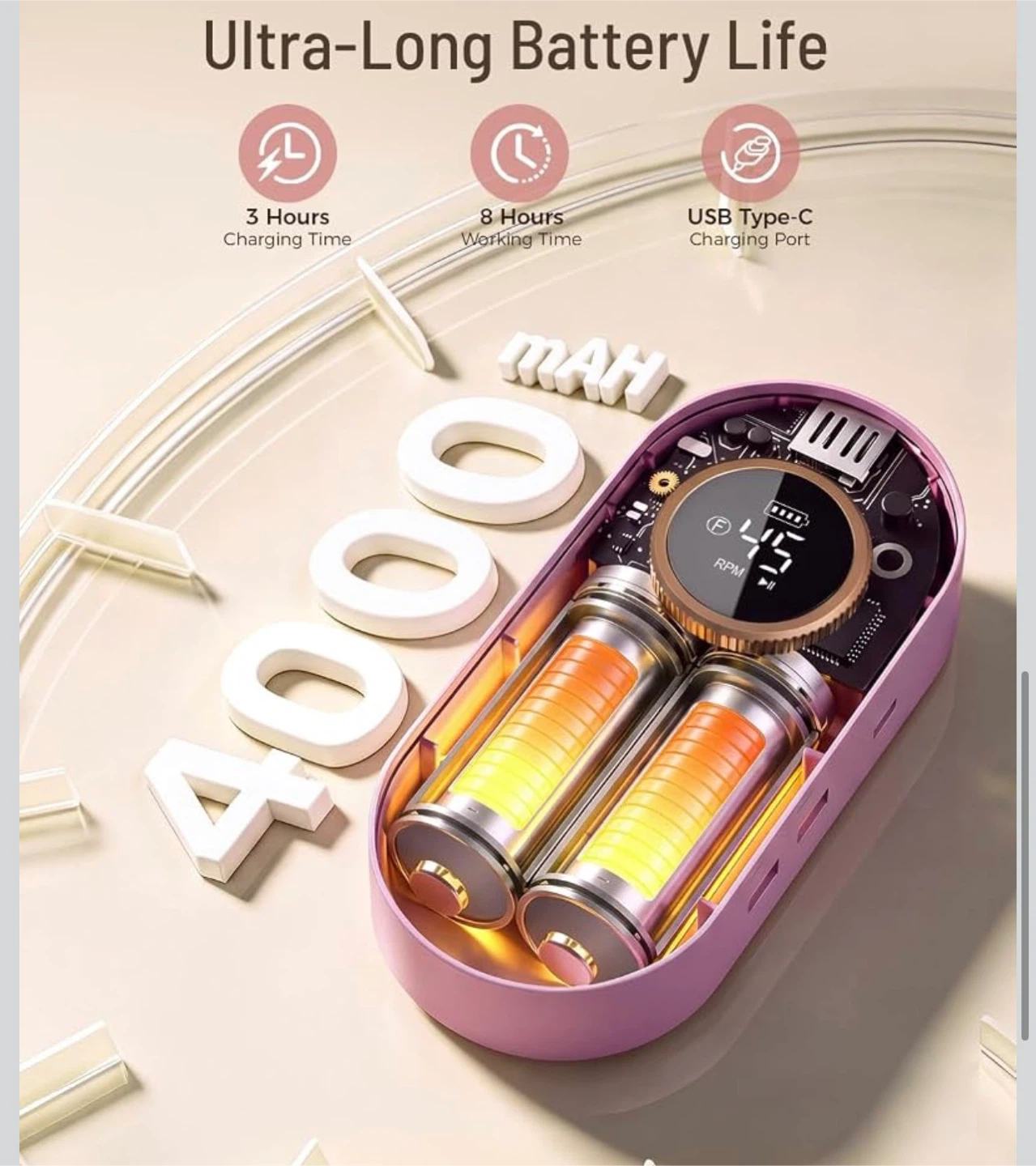 Professional Electric Nail Drill 45000 RPM - photo 4