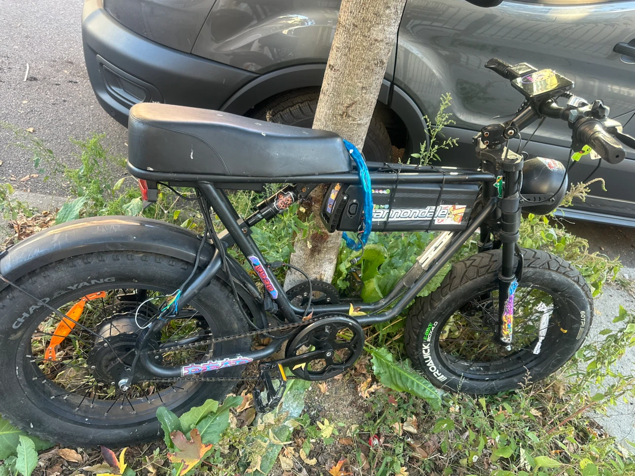 Black Electric Fat Tire Bike