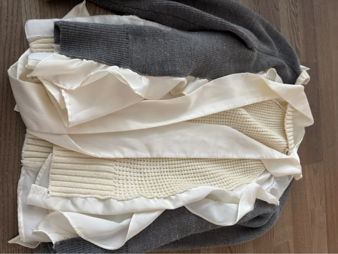 Layered Sacai Knit Sweater - photo 2