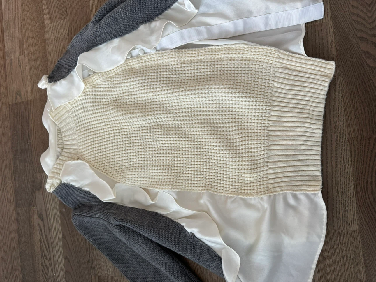 Layered Sacai Knit Sweater - photo 4