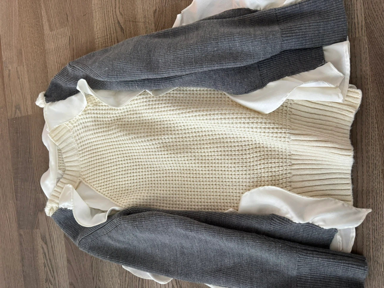Layered Sacai Knit Sweater