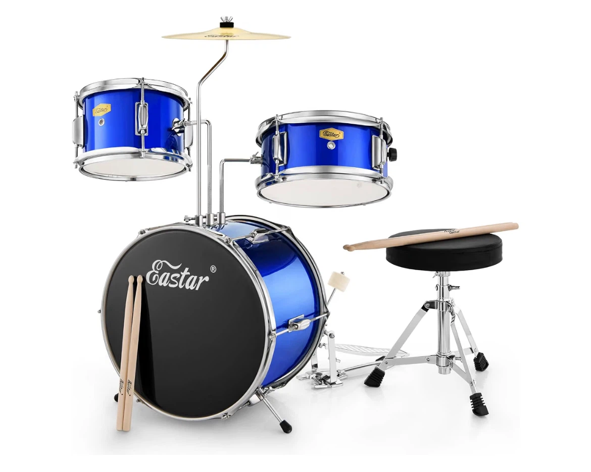 Eastar Kids Drum Set Blue