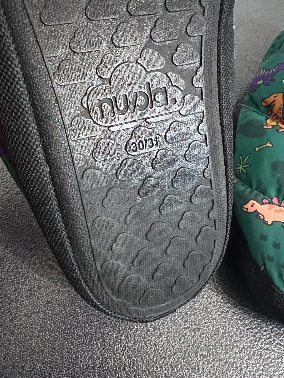 Nuvola Kids Dinosaur Puffer Slippers –US Kids 12–13 - photo 3