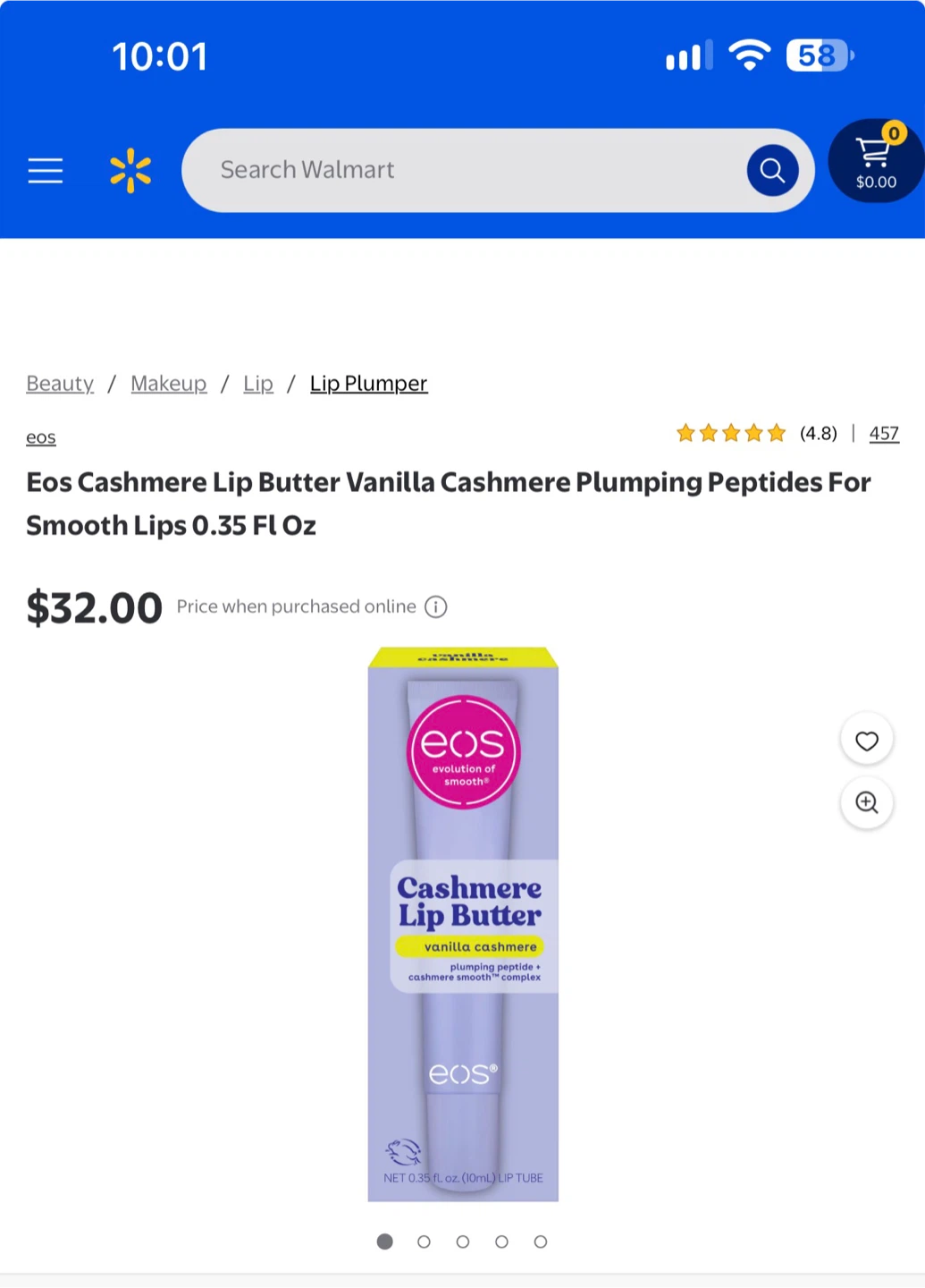 EOS Cashmere Lip Butter Vanilla Cashmere - photo 3