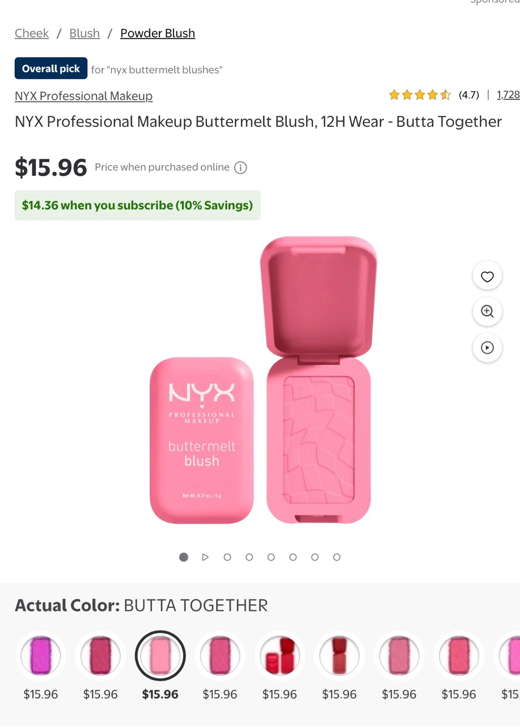 NYX Buttermelt Blush - Getting Butta - photo 3