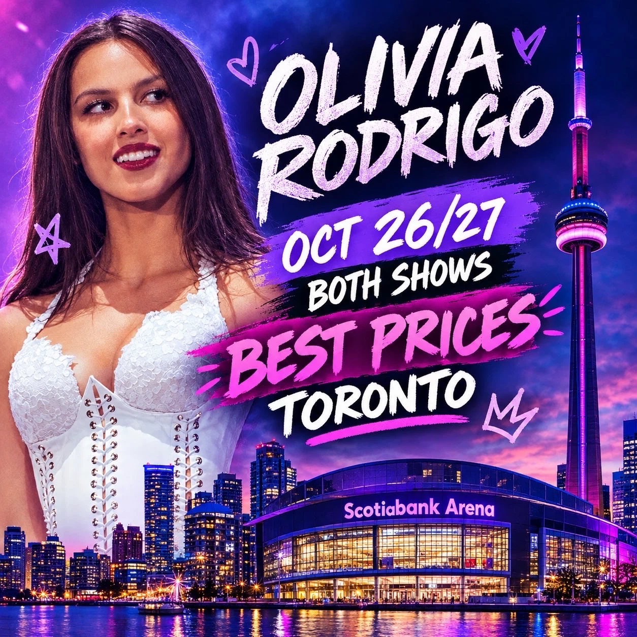 Olivia Rodrigo Toronto Tickets Oct 26/27