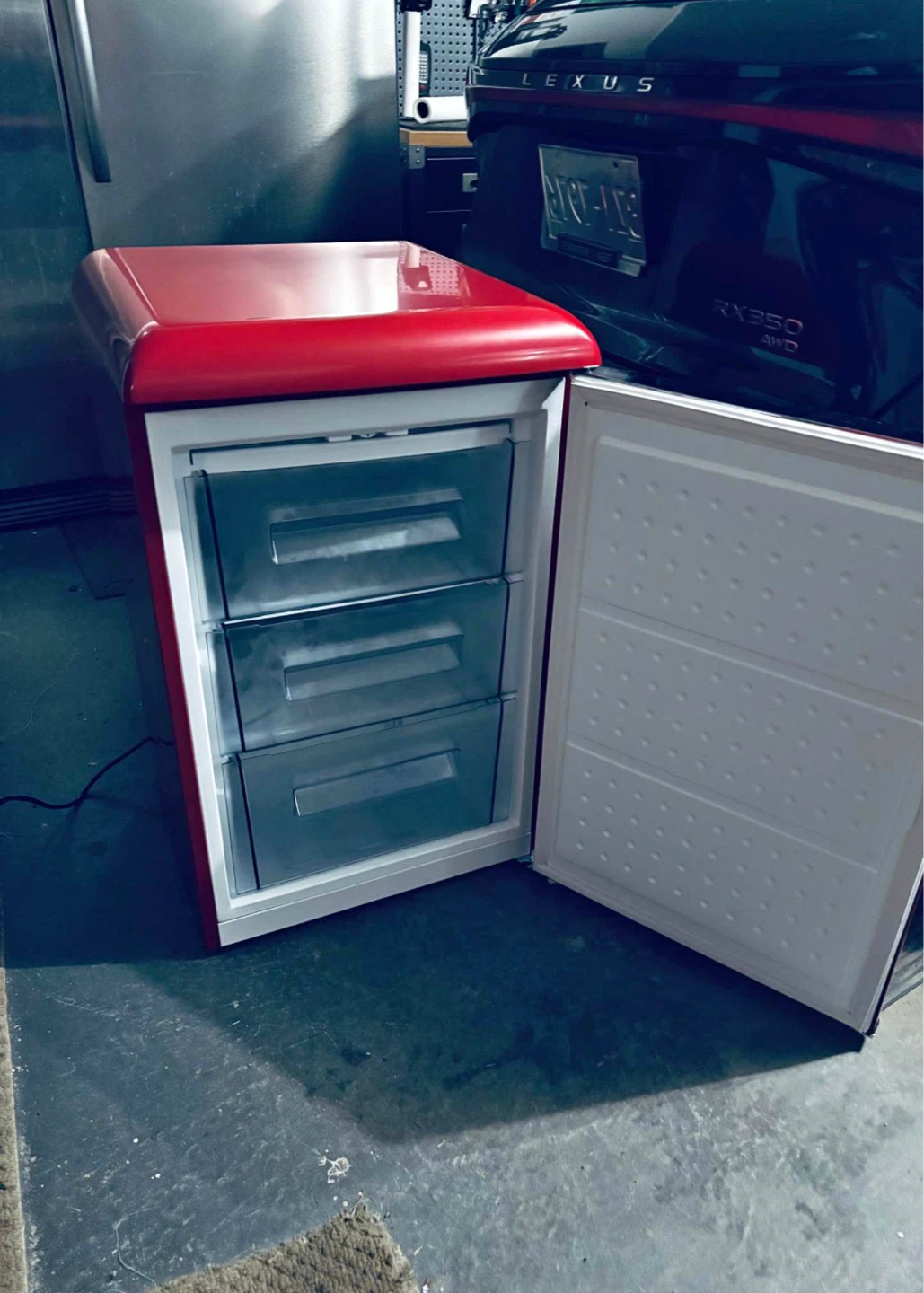 Galanz Red Retro Mini Fridge