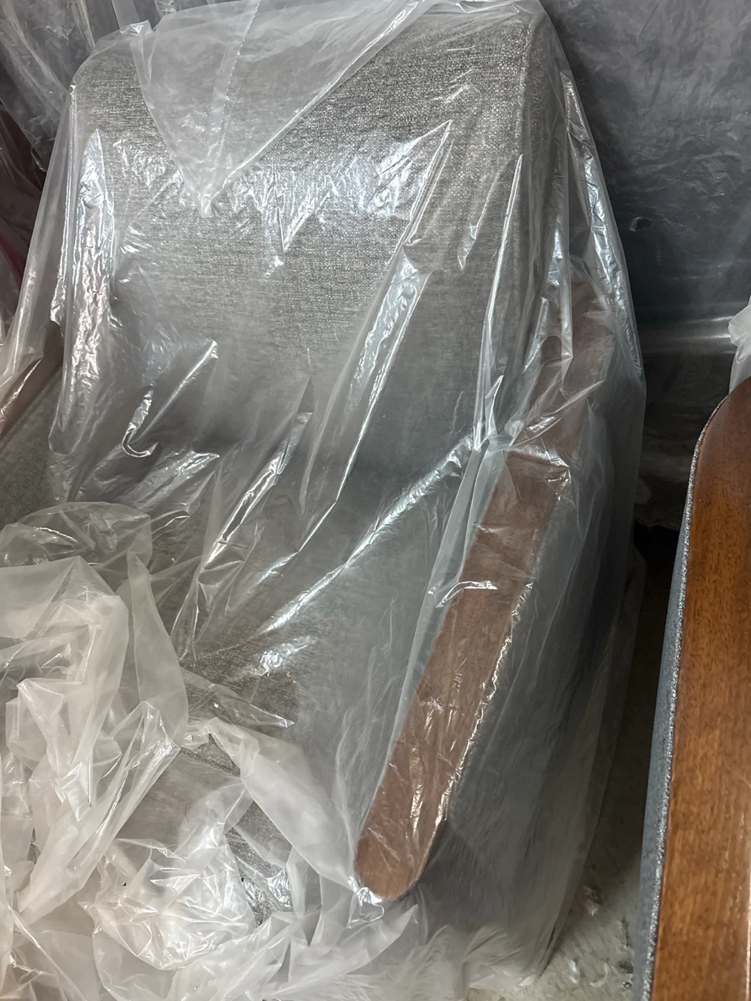 Mid-Century George Oliveira Grey Accent Chair - photo 2