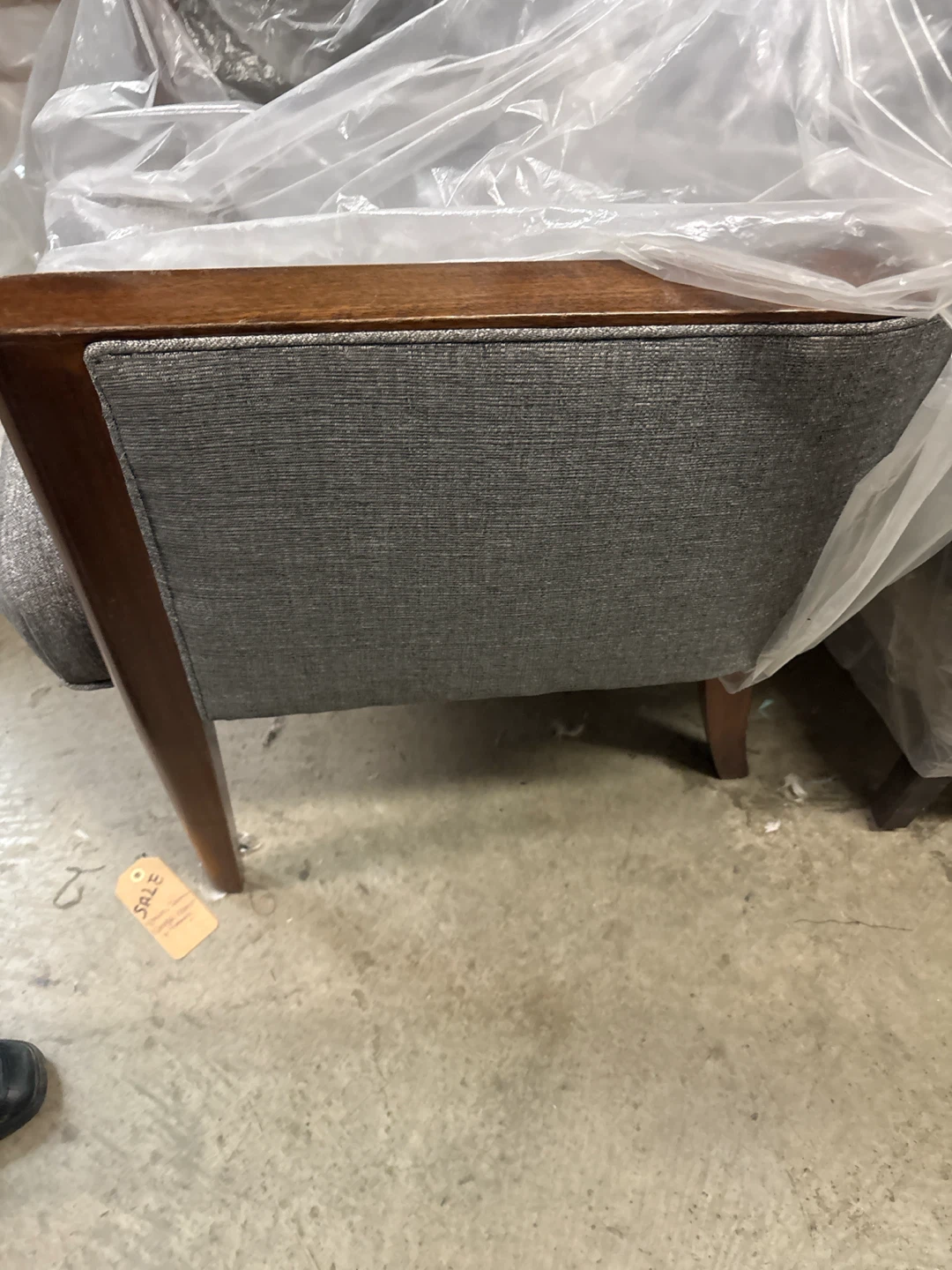 Mid-Century George Oliveira Grey Accent Chair - photo 3