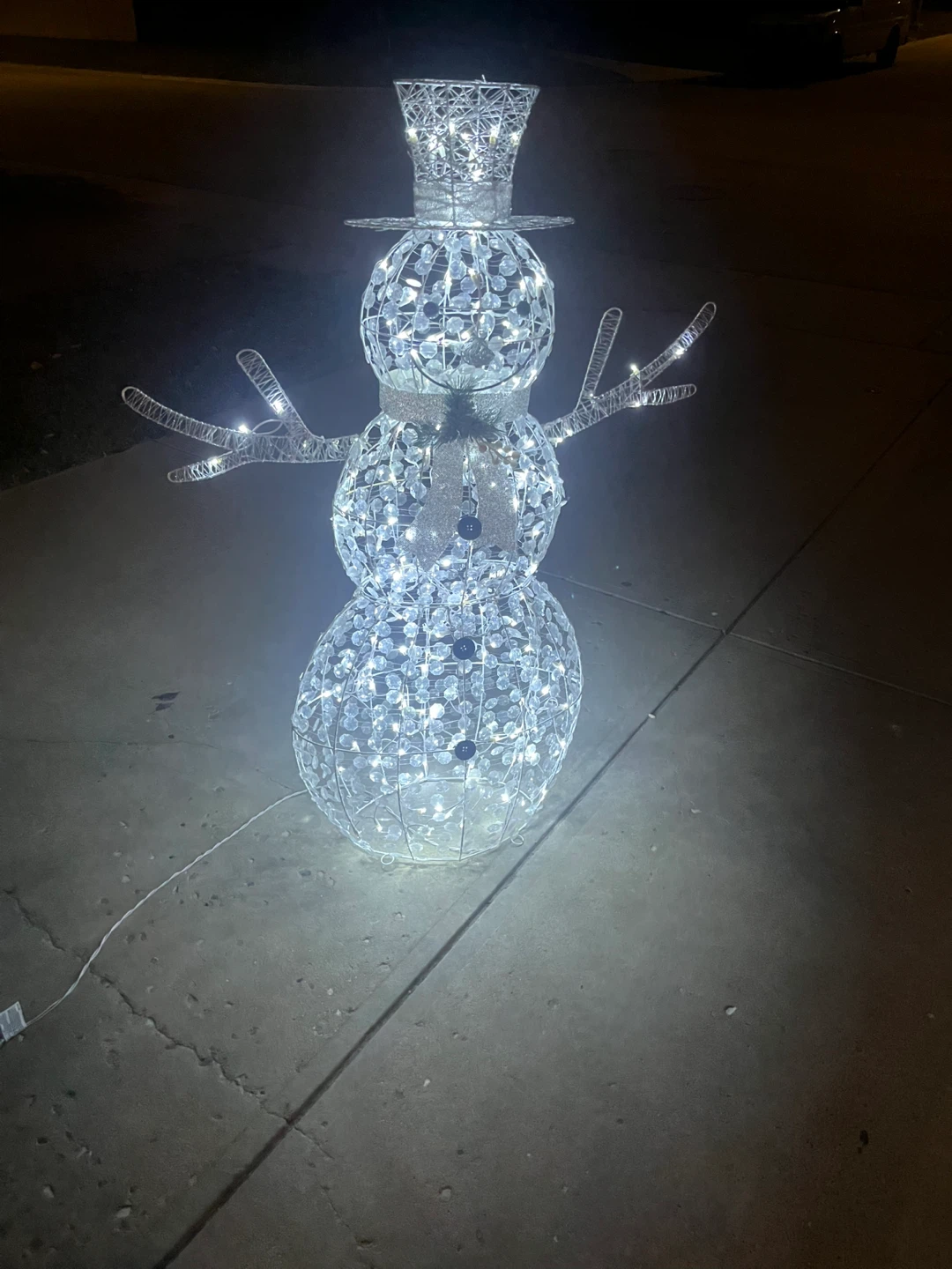 Lighted Wire Snowman Christmas Decoration - photo 2
