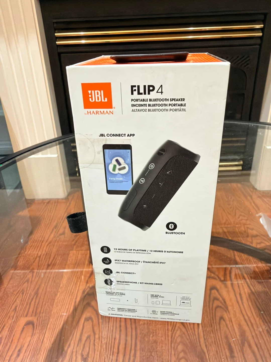 JBL Flip 4 Portable Bluetooth Speaker - Black - New - photo 3