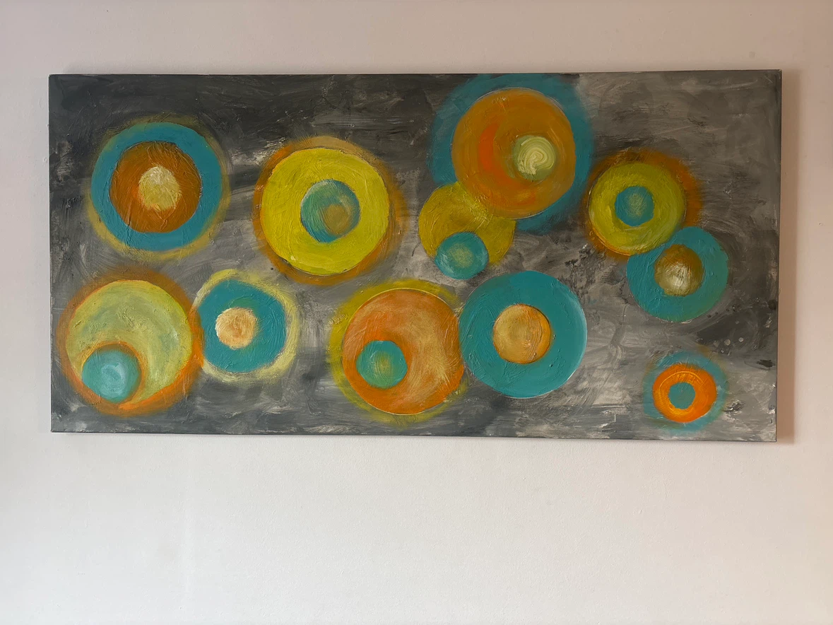 Abstract Circle Wall Art Painting