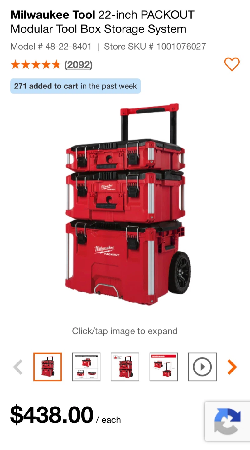 Milwaukee Packout Modular Tool Box Storage System