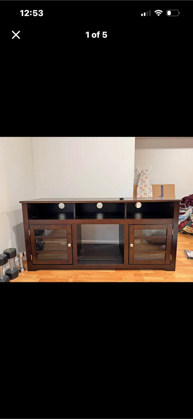 Dark Brown TV Media Console