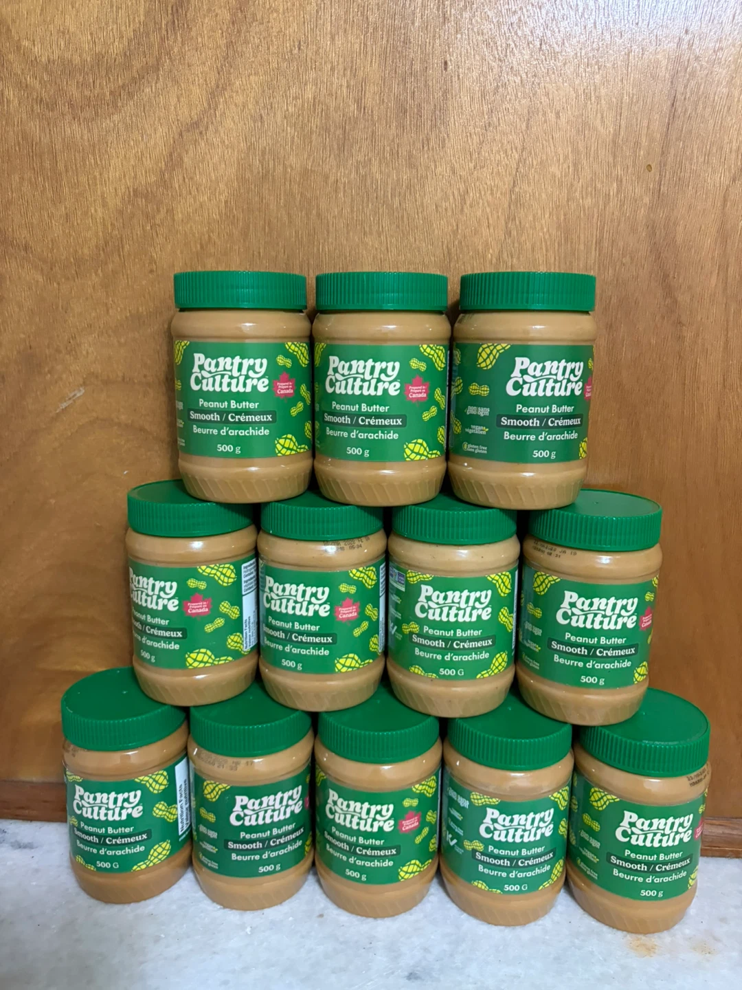10x Jars of Pantry Culture Smooth Peanut Butter