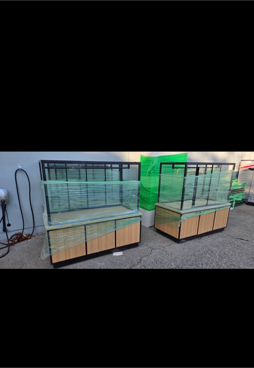 Retail Display Case with Storage Cabinet