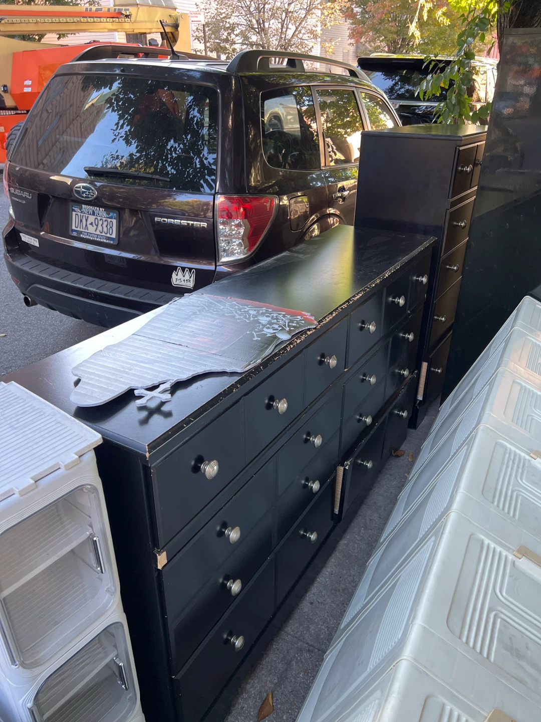 Black Wooden Chest of Drawers - photo 3
