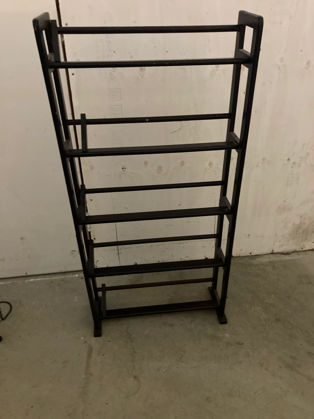 Black Wooden DVD rack