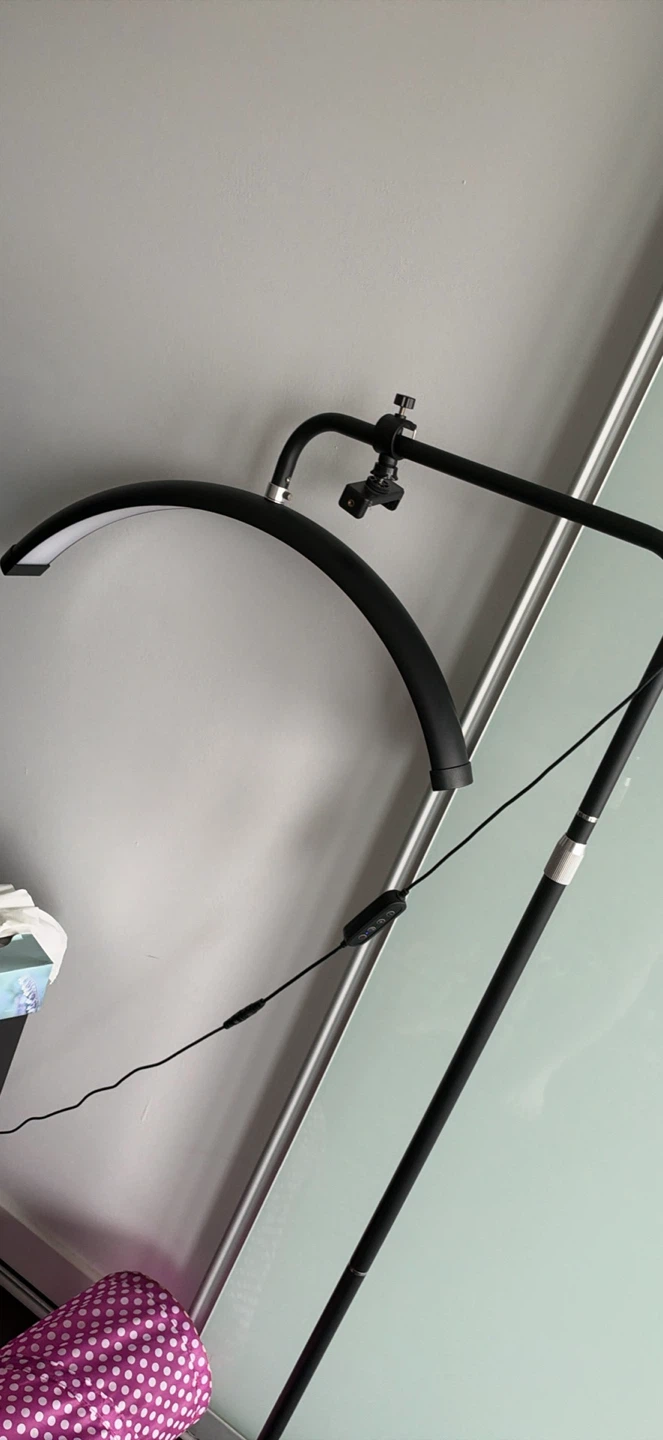 Black Half-Moon LED Beauty Light