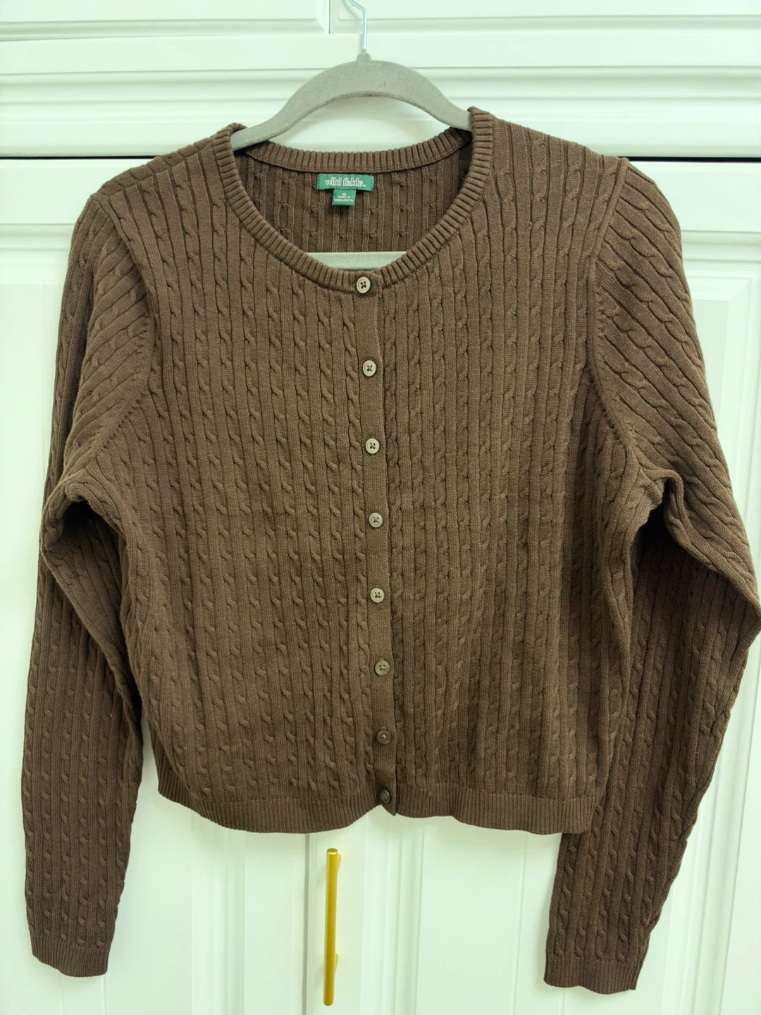 Wild Fable Brown Cable Knit Cardigan