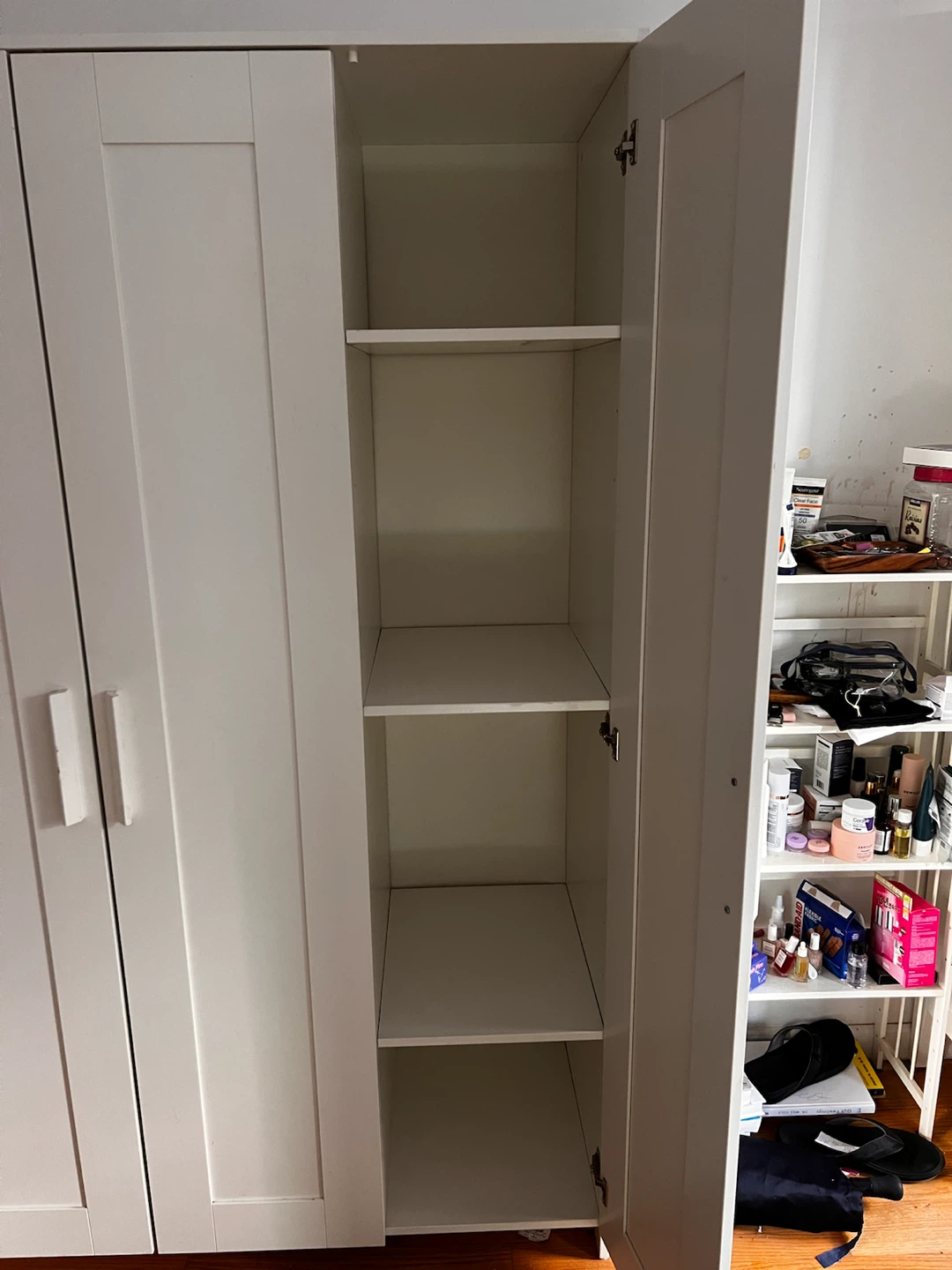 IKEA White Wardrobe with Mirror - photo 3