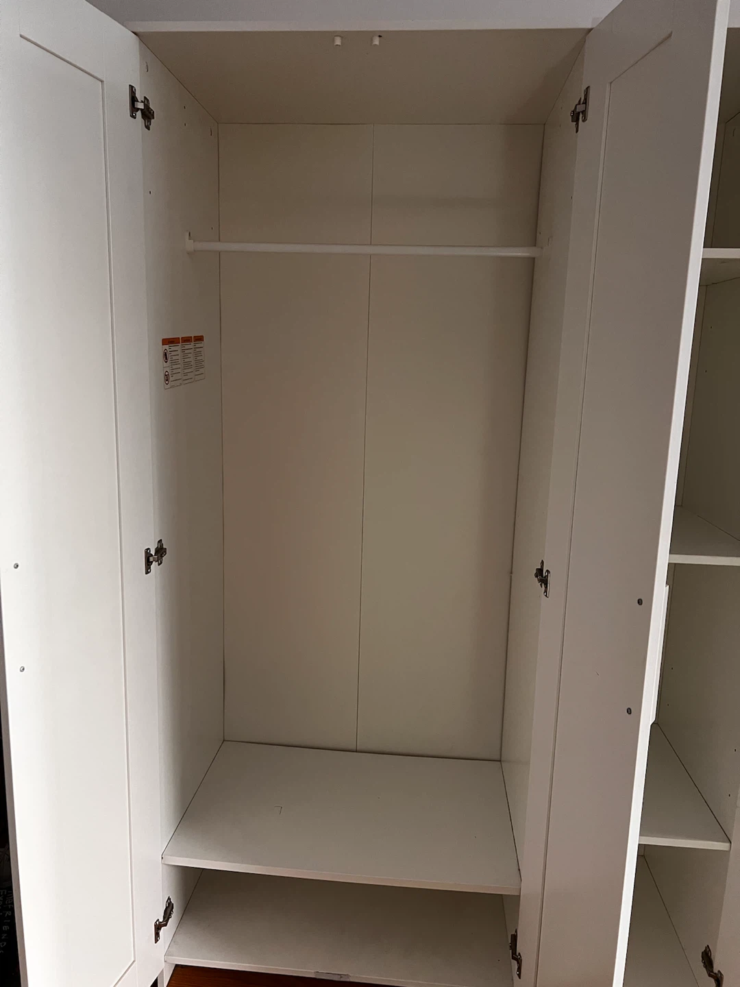 IKEA White Wardrobe with Mirror - photo 4
