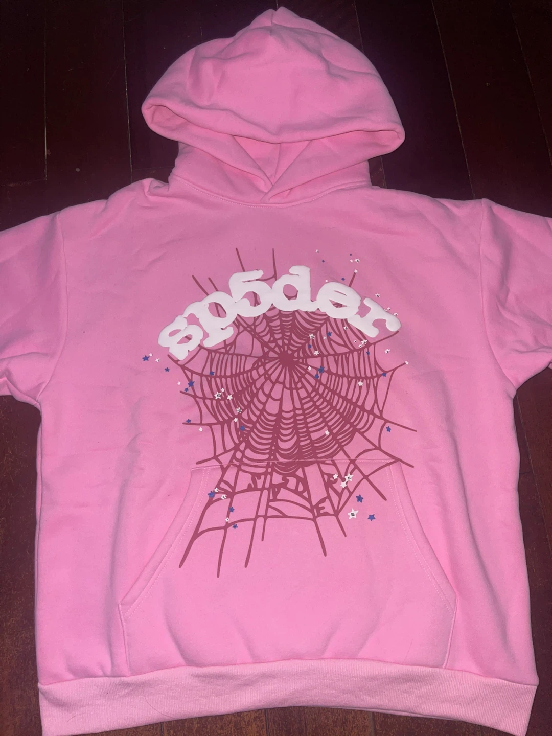 AUTHENTIC Sp5der OG Web Hoodie Pink XL
