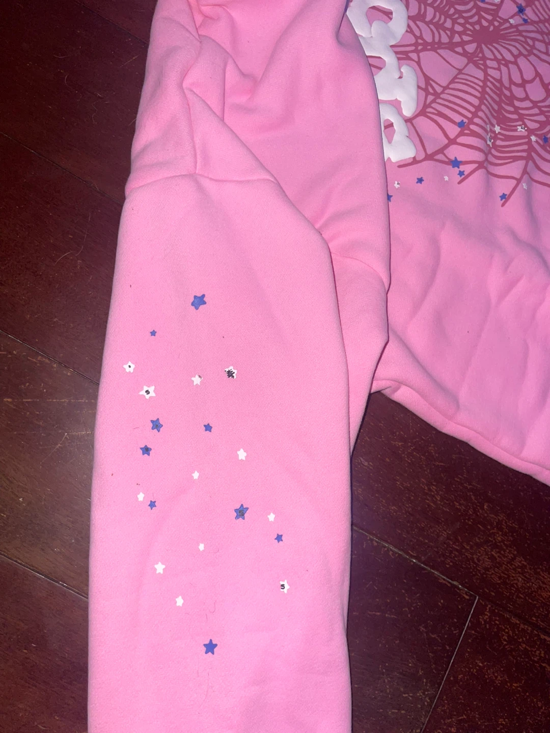 AUTHENTIC Sp5der OG Web Hoodie Pink XL - photo 3