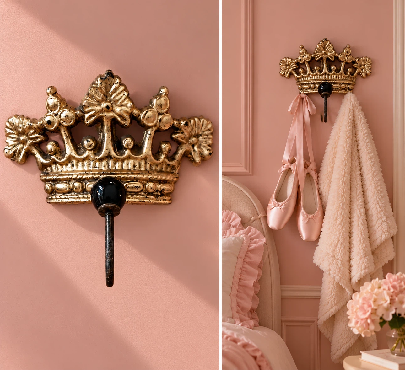 Gold Crown Decorative Wall Hook