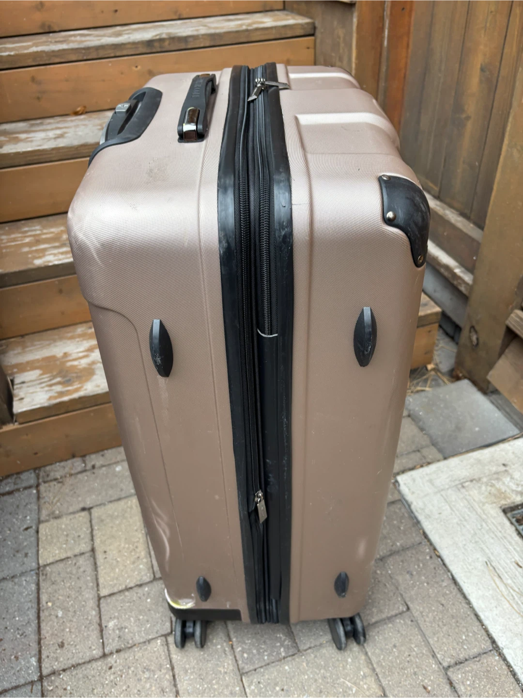 Large Check In Kenneth Cole Reaction Spinner Suitcase - photo 3