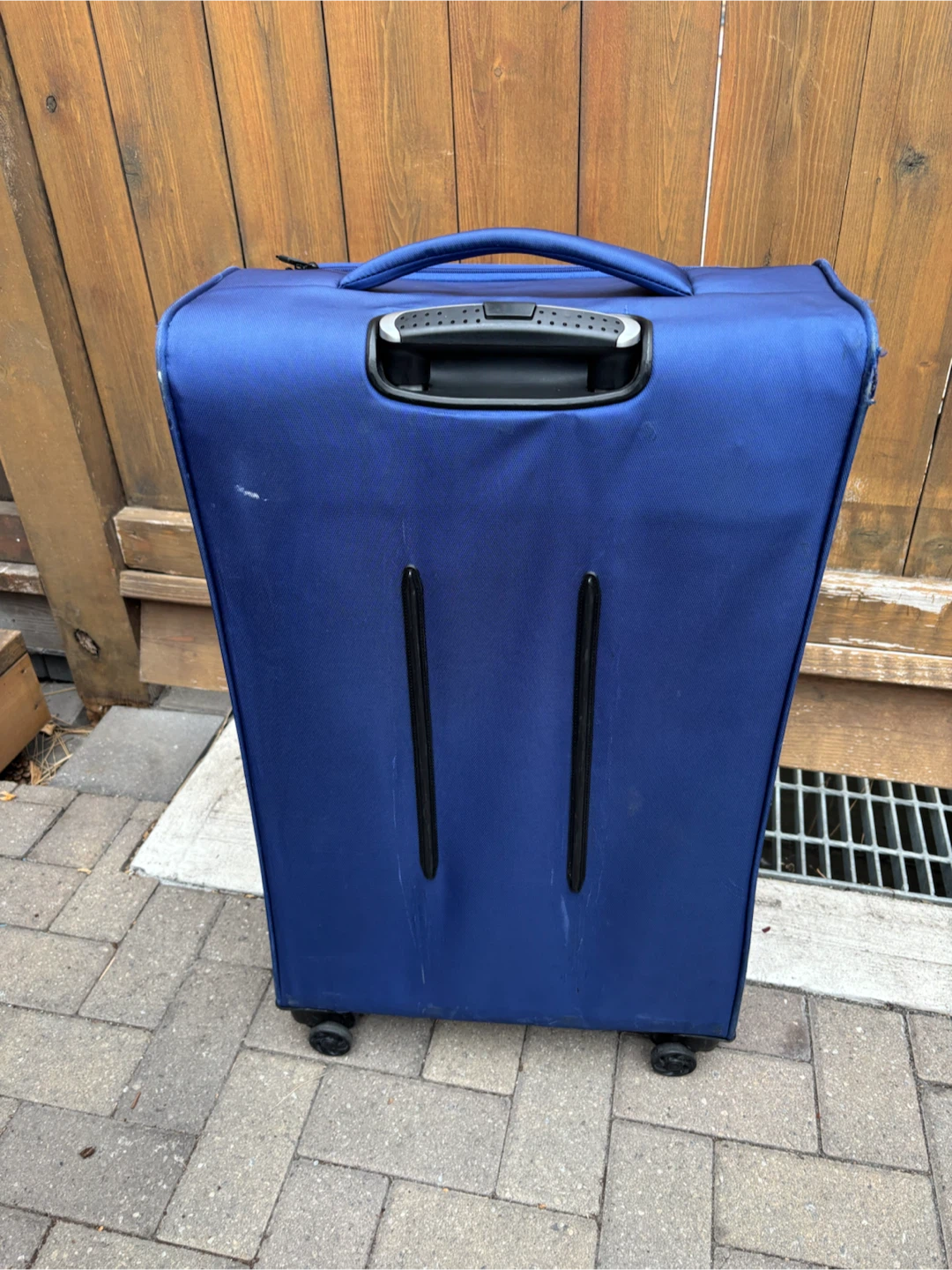 Large Check In  it Luggage blue rolling suitcase - photo 4