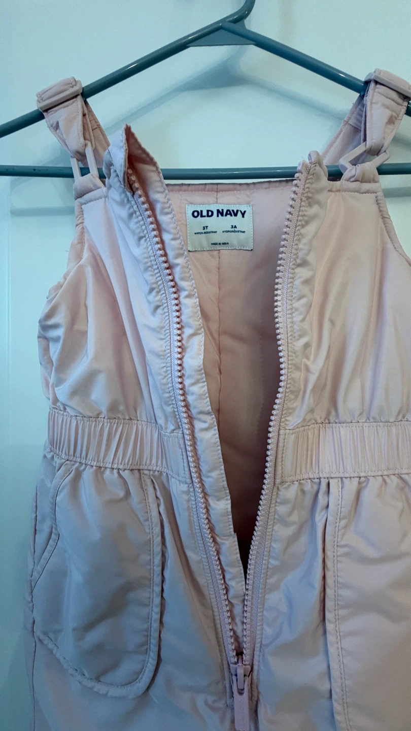 Old Navy Light Pink Snow Bibs - photo 3