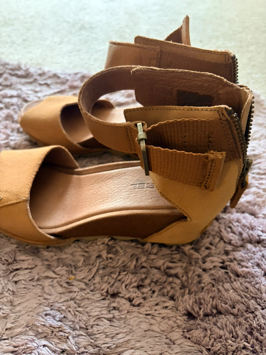 Sorel Tan Suede Wedge Sandals - photo 2