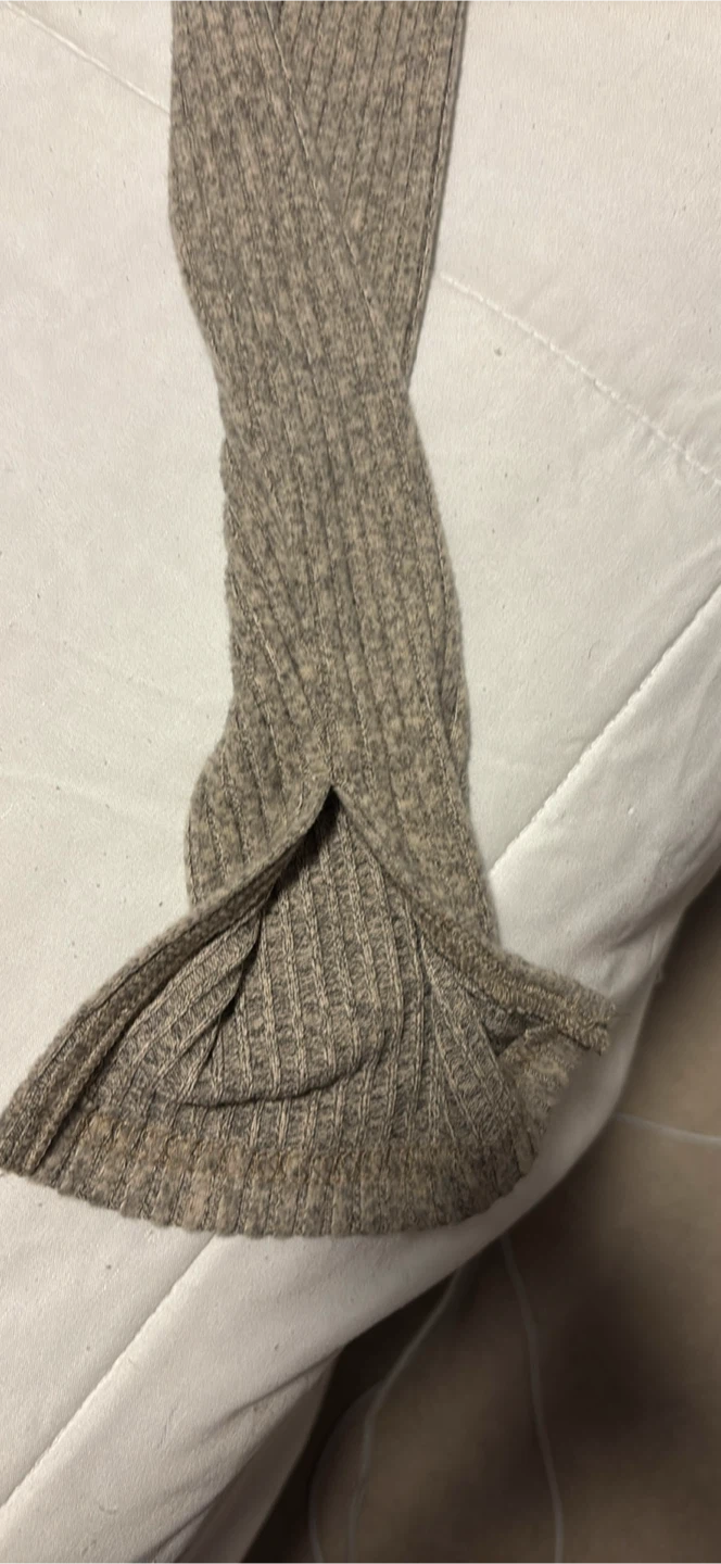 Ribbed knit mock neck sweater dress - photo 2