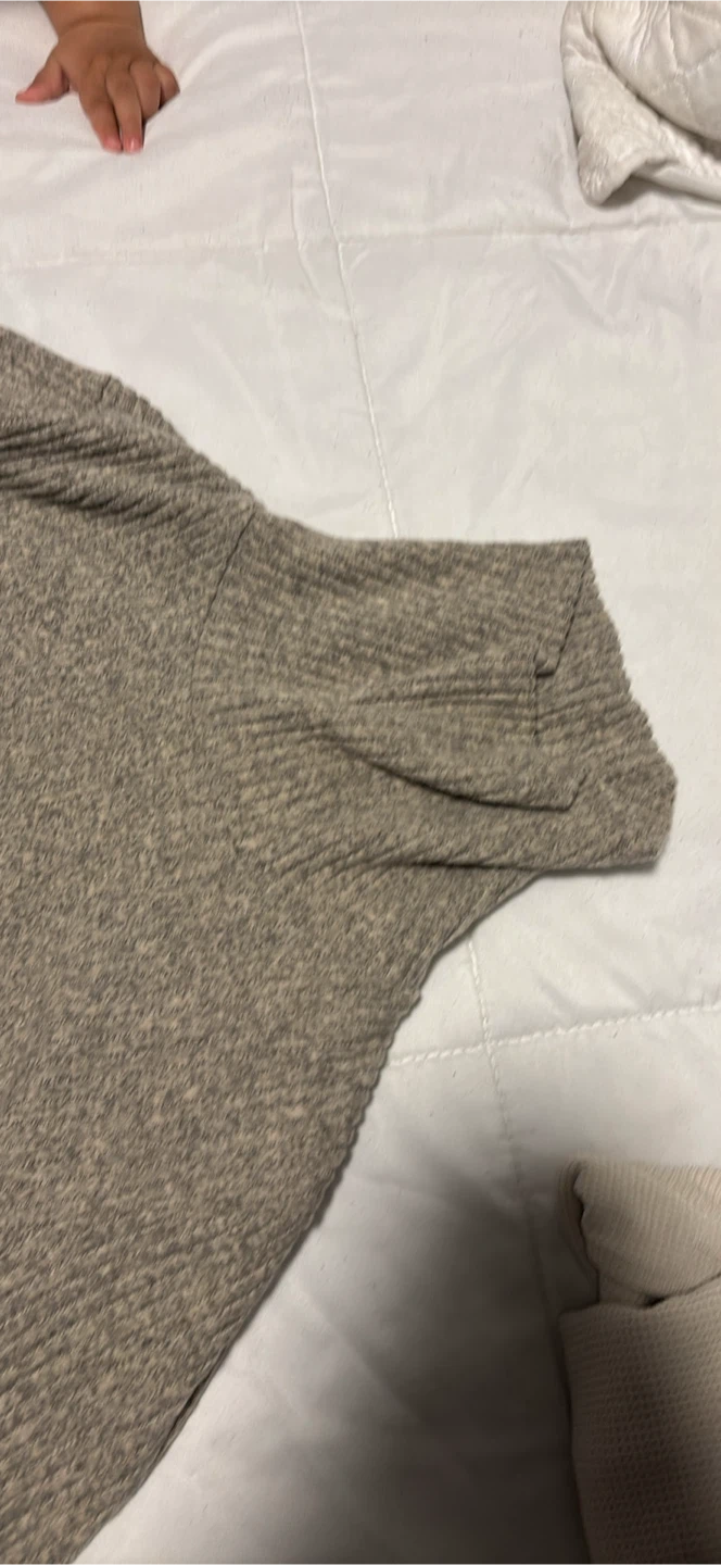 Ribbed knit mock neck sweater dress - photo 4