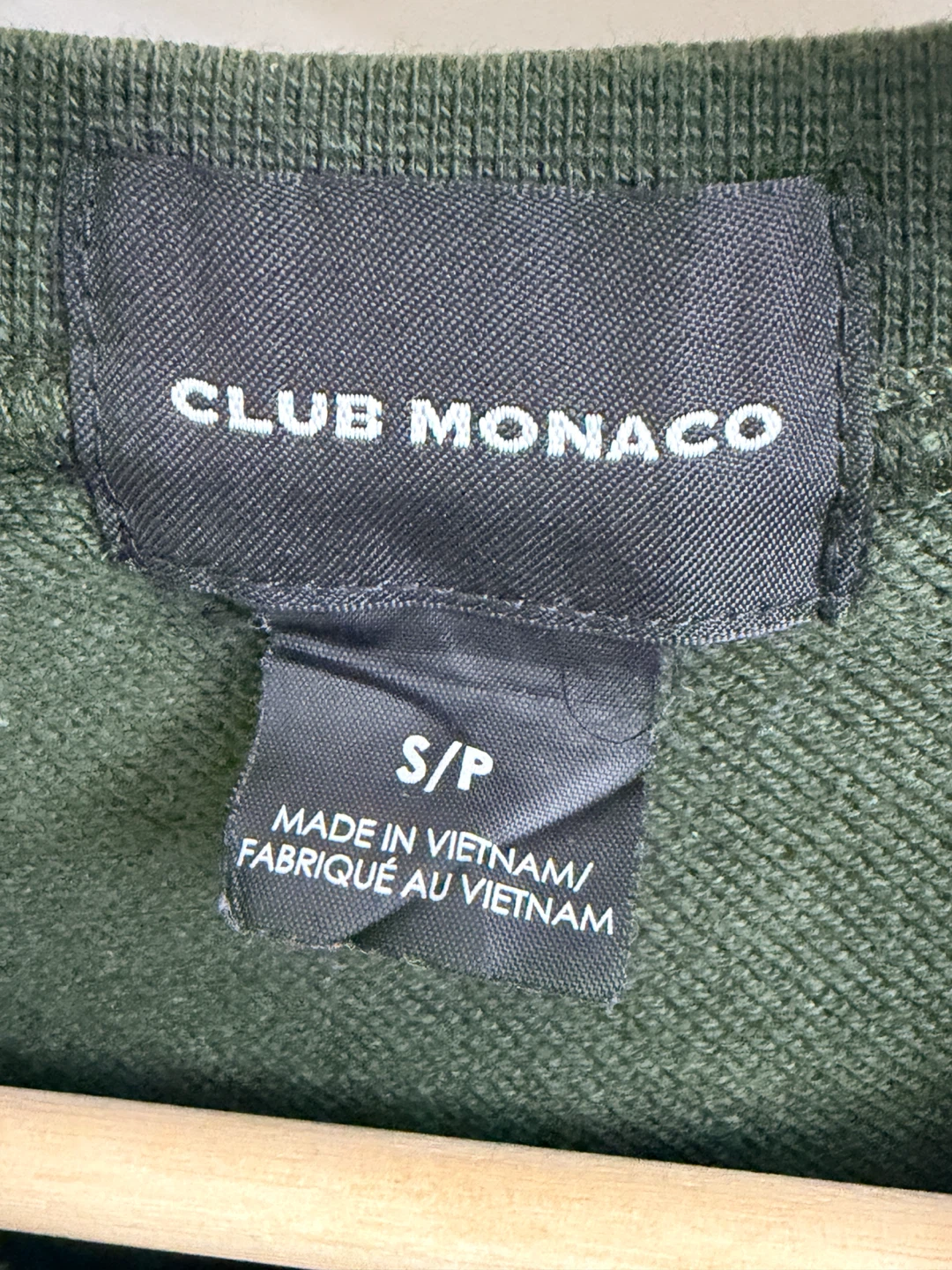 Club Monaco Olive Green Crewneck Sweatshirt - photo 2