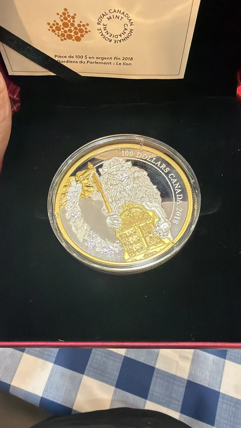 2018 $100 Fine Silver Coin Keepers of Parliament: The Lion