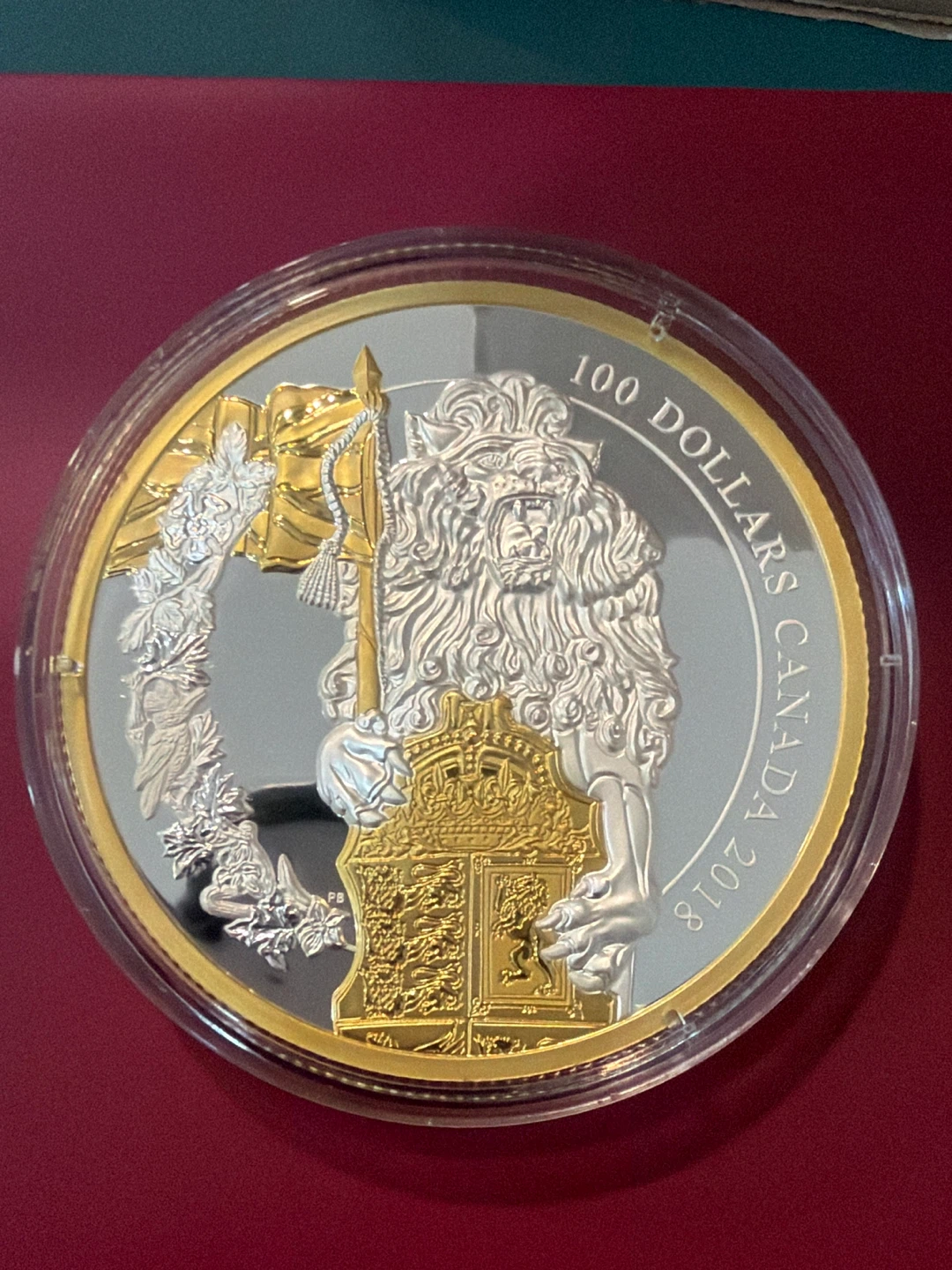 2018 $100 Fine Silver Coin Keepers of Parliament: The Lion - photo 3