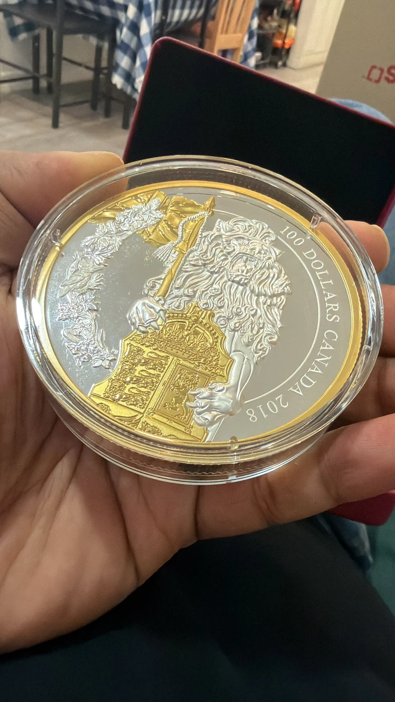 2018 $100 Fine Silver Coin Keepers of Parliament: The Lion - photo 4