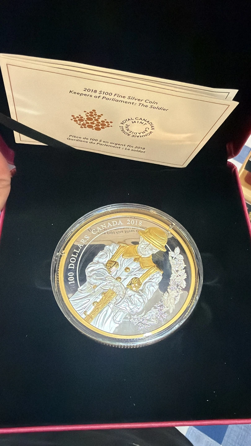 2018 $100 Fine Silver Coin Keepers of Parliament: The Soldier