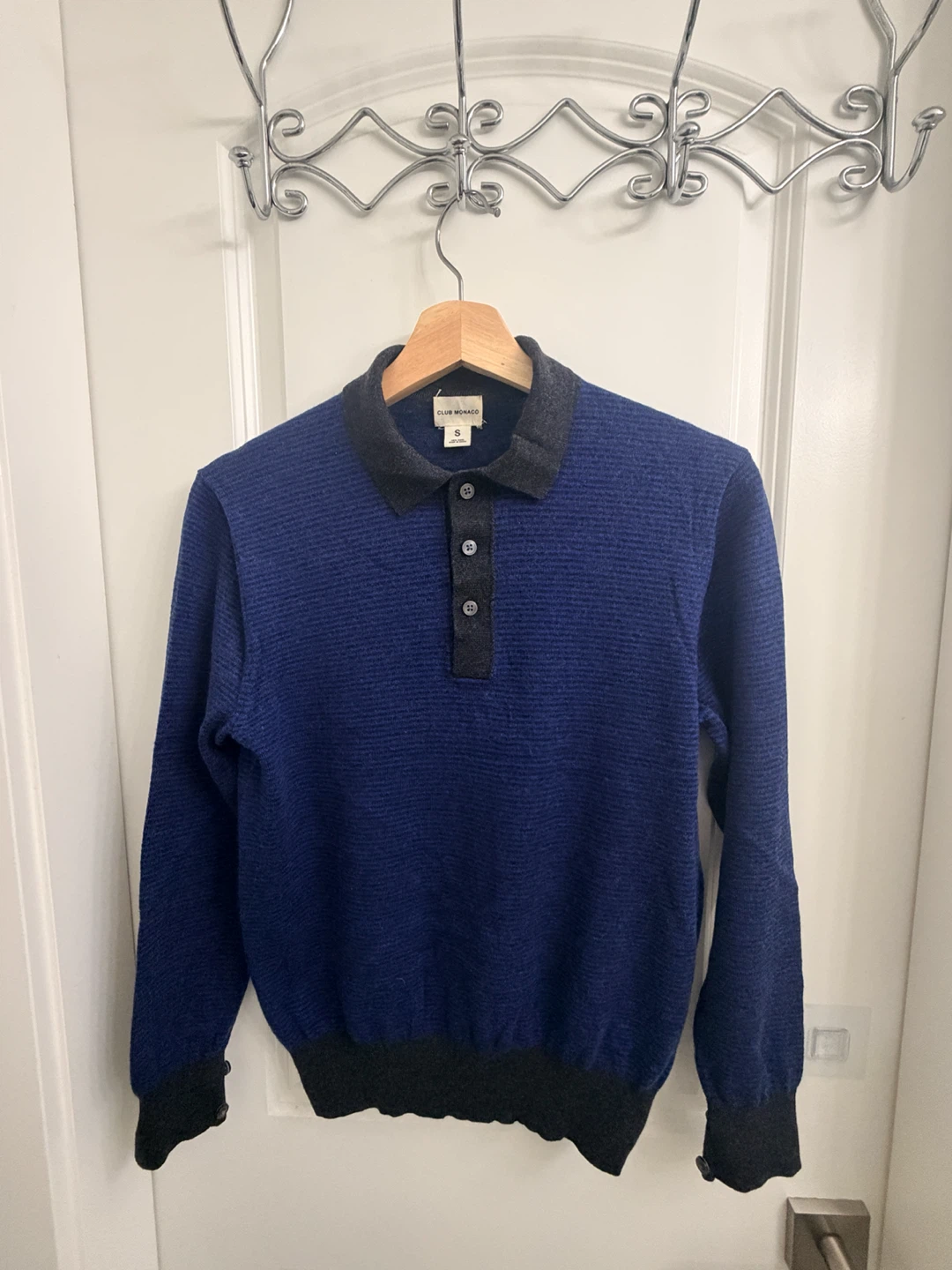 Club Monaco Wool Polo Sweater
