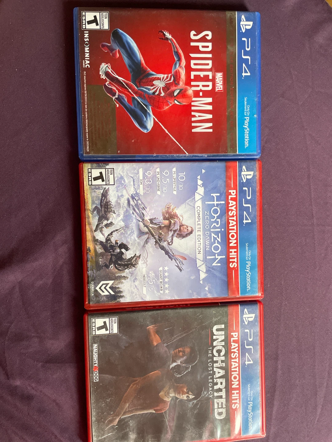 Set of 3 PS4 Games